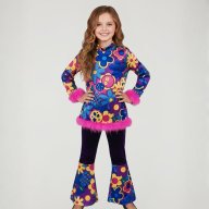 Disfraz Hippie Velvet  - Años 60s y 70s / Niña